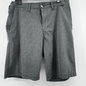 Hurley Men's Gray Textured Performance Golf Shorts‎ Size 30 Missing Back Button